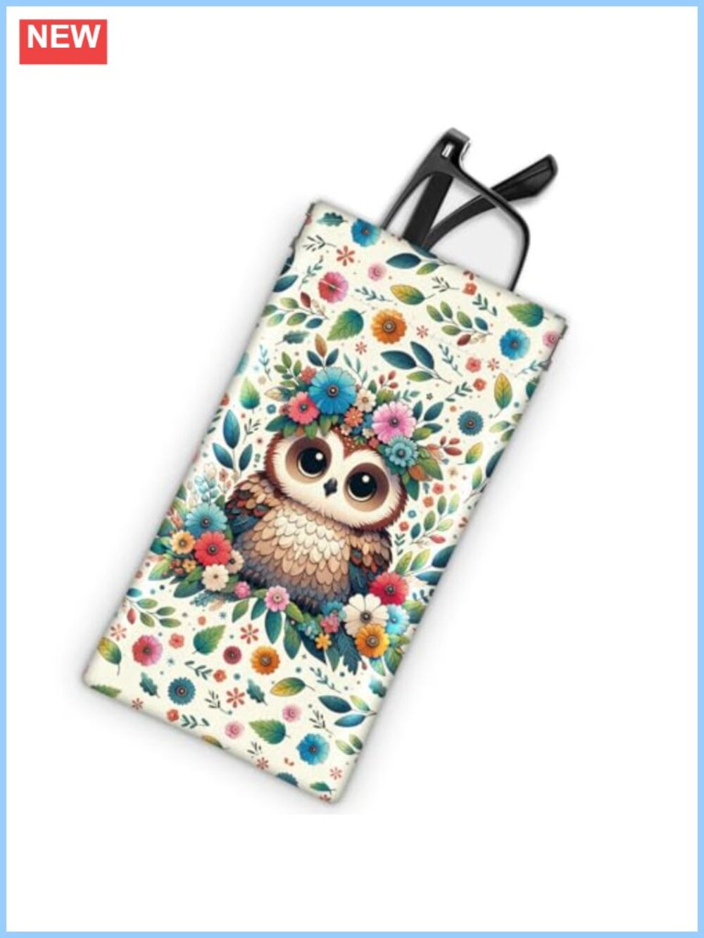 PU Leather Squeeze Top Glasses Case Portable Sunglass Pouch